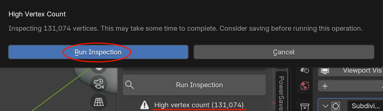 The Model Inspector panel with the Add Object button highlighted