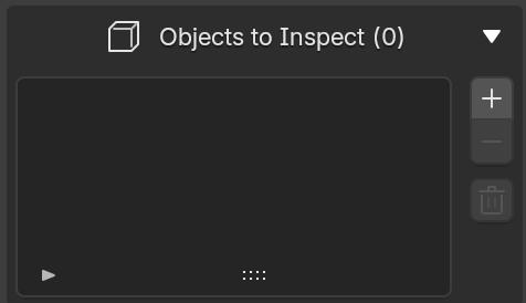 The Model Inspector panel with the Add Object button highlighted